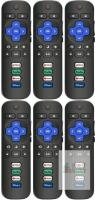 6 New BraiNice Roku TV Replacement Remote Controls, w/Netflix, Disney, YouTube and Apple TV Button (3 Packs of 2)