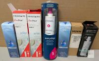 7 New Water Filters and parts.