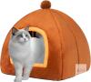 New Ruonarier Cat Bed Cave for Indoor Cats,Cat House Tent Bed with Removable Washable Cushioned Pillow, 2-in-2 Kitten Beds for Indoor Kittens,Pet Bed