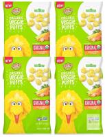 oct 2026 Earth's Best Organic Veggie Puffs Original, 1.55 oz Bags, 4-Pack, Gluten-Free, Non-GMO, Kosher