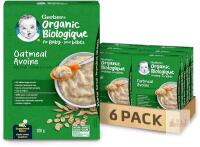 [bb 2027] New GERBER BABY Organic Starter Cereal Oat, 6 x 208g
