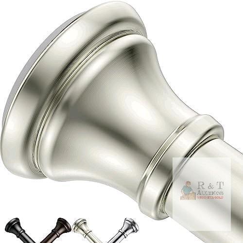 Nickel Shower Curtain Rods, 18-72 Inches,