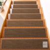 New 15pc 8.25" &times; 30" Non-Slip Stair Treads for Wooden Steps, Anti Slip Indoor Stair Runners Rugs Pad for Elders Kids and Pets, Pre-Applied Adhesive Staircase Carpets