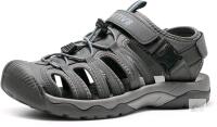 New Size 12 Men's Nortiv 8 - Grey - Closed Toe Athletic Sport Sandals Water Shoes Lightweight Non-Slip Hiking Walking Beach Swim Quick Dry Fishermen Sandale Homme Ridge