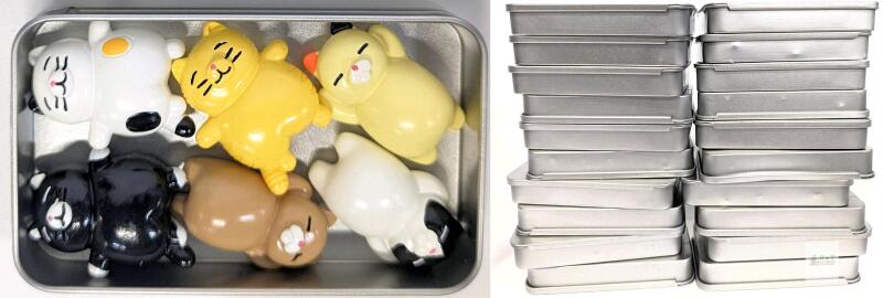 20 New 6-Pack Adorable Sleeping Cat Fridge Magnets in Tin