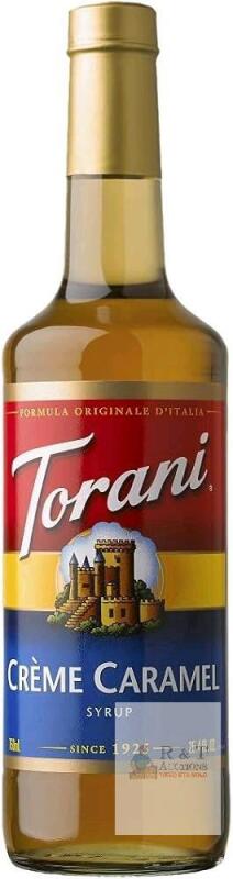 [bb 2028] New TORANI Cr&egrave;me Caramel Flavour Syrup, 750ml