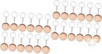 New 24pcs Natural Wood Slice Pendant Keychains, Great Gor Crafting, Wood Burning, Painting, Vinyl++