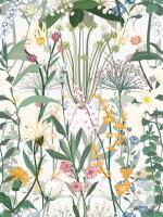 New RANRAN Vintage Floral Peel and Stick Wallpaper Bouquet Botanical Floral Furniture Paper Removable Wall Decorations 17.7in x 118in, 14.5 Square Ft/Roll