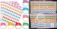8 New Packs of 1050 Pcs Vegetarian Beef Cheese Chicken Ham Tuna Food Turkey Labels, Blank Sticker Labels to Write On for Party Buffet, Delis, Sandwich Shops, Food Containers (Each Pack Holds 25 Sheets of 42 1" Diameter Stickers)