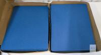 40+ Letter Size Blue Twin Pocket Folders, Cardstock, 9"x12"