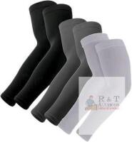 New O/S Adult Unisex 3 Pairs Sun Sleeves - UV Sun Protection Arm Sleeves, Stretchy Spandex Blend, For Running, Cycling, Golf +