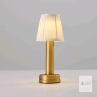 New Rechargeable Lamp Cordless,2000 Mah Battery Lamp Touch Control, 3 Color Temps Small Table Lamp Dimmable,3W Led Cordless Light in Fabric,Wireless Lamp Mini for Kitchen, Bedroom, Table (Frosted Gold)