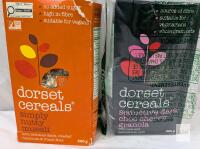 bb 2026 Dorset Cereals Simply Nutty Muesli & Seductively Dark Choc Cherry Granola, 560g & 385g