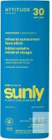 [exp 2028] New ATTITUDE Mineral Face Sunscreen Stick for Kids, SPF 30, EWG Verified, Plastic-Free, Broad Spectrum UVA/UVB Protection with Zinc Oxide, Dermatologically Tested, Vegan, Unscented, 0.7 Ounce