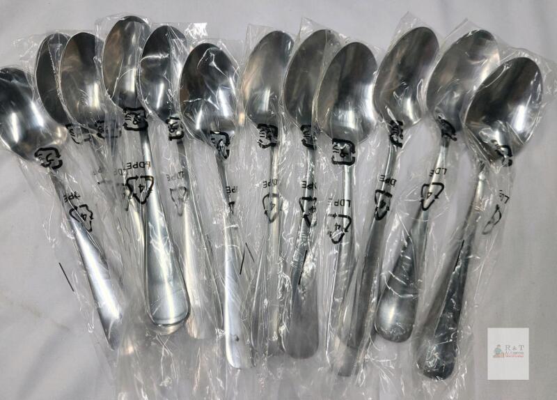 12-Pack New Stainless Steel Dinner Spoons