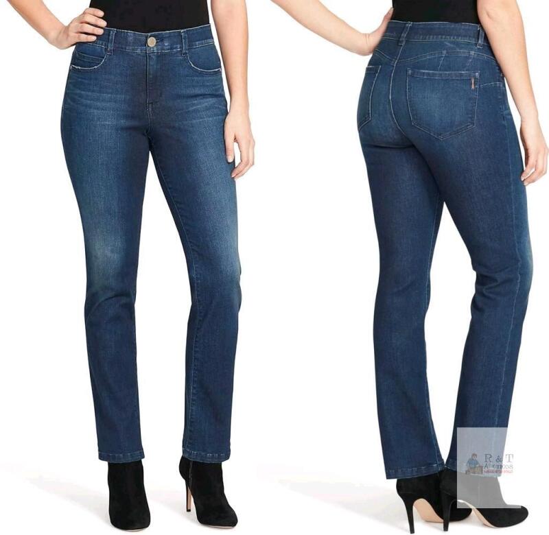 New Size 8 / 29" Inseam Vintage America Blues Womens F'ab Body Sculpt Straight Leg Denim Jean