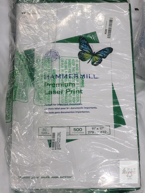 New - Hammermill 11"&times;17" Premium Laser Printer Paper . 375+ Sheets