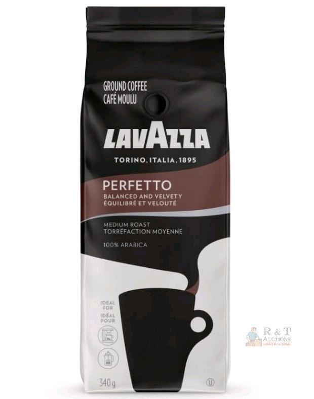 [bb 06/30/2026] New LAVAZZA Perfetto Medium Roast Ground Coffee, 340g Bag, 100% Arabica, Caramel Notes