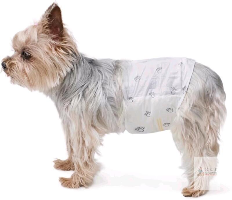 New X-SMALL Size Dog Amazon Basics Male Dog Diapers, 30 Count, X-Small, Ultra Absorbent Disposable Wrap with Secure Fit, Leakproof and Comfortable