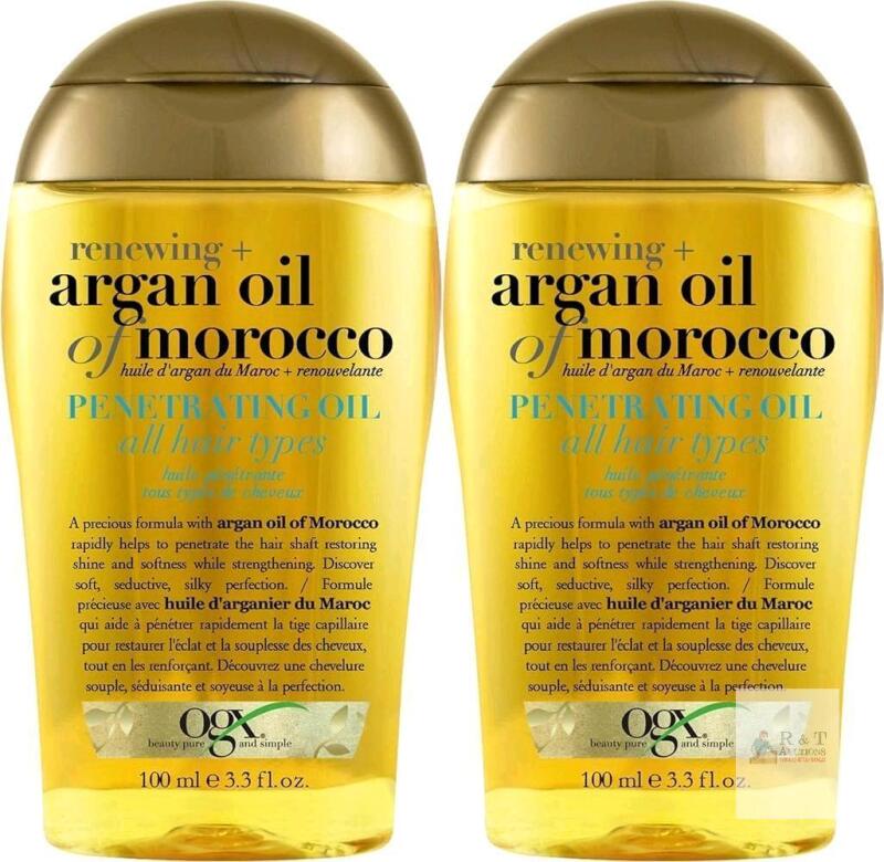 2 New OGX Renewing Argan Oil of Morocco Penetrating Oil, 100ml
