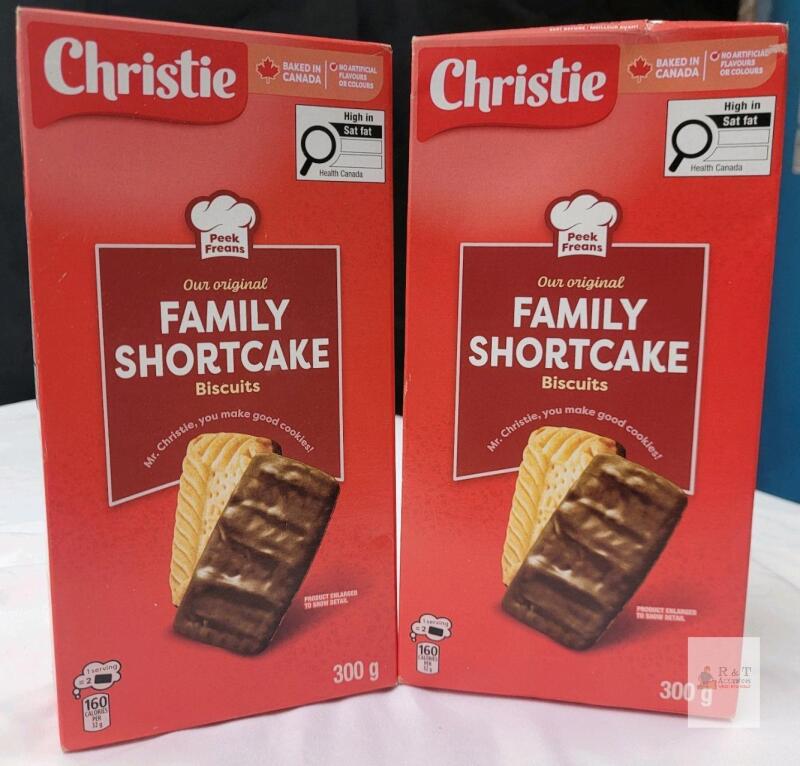 2-Boxes New Christie Peek Freans Family Shortbread Biscuits . BB 2026 JL 07