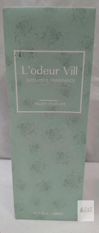 L'odeur Vill Bright Citrus Reed Diffuser Set, 200ml, X0047QGIP5, Exclusive Fragrance