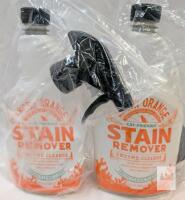 Angry Orange Cat-Friendly Stain Remover Enzyme Cleaner, 32 fl oz Bottles, Fresh Clean Scent