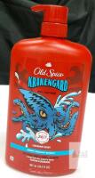 Old Spice Krakengard Body + Face Wash Pump 33.4 fl oz Deep Ocean Scent UPC 037000653974