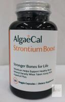New - AlgaeCal Strontium Boost - Clinically Supported Strontium Citrate 680 mg Capsules Bone Strength Supplement , 60 Veggie Capsules . EXP 2028 / 05