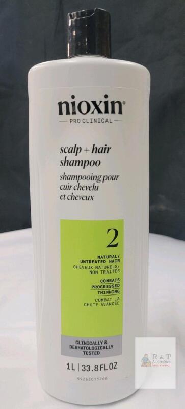 New - Nioxion Scalp + Hair Shampoo for Natural / Untreated Hair , 1L Bottle