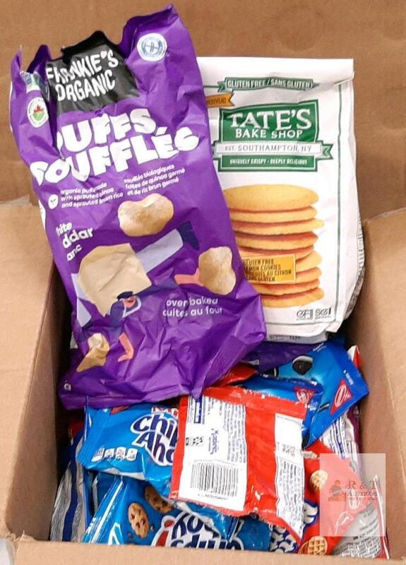 Assorted Snack Pack Lot: Oreo, Nutter Butter, Ritz Bits, Chips Ahoy, Cadbury, Tate&rsquo;s, Frankie&rsquo;s