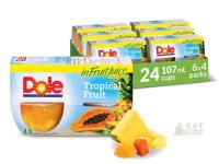 [BB 2026 05 23] Six 4-Packs Dole Tropical Fruit Cups . 24 Cups Total