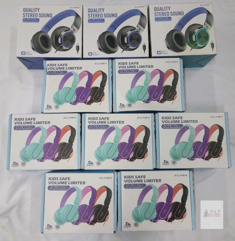 10 New USB-C Plug Kid Safe Over-Ear Headphones