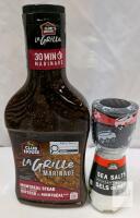 Club House Sea Salt Grinder and La Grille Montreal Steak Spice Marinade, 350 mL