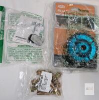 OBA 4" Wood Carving Disc OBAGWC115, RAYGOODA M10 Flange Bolt Kit, Prime-Line B713 Roller Assembly