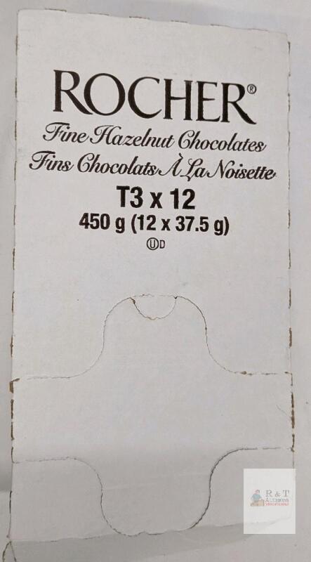 bb 2025 Ferrero Rocher Fine Hazelnut Chocolates, 12 Packs of 3 Pieces Each, 450g Total