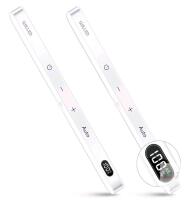 2-Pack New WILLED Under Cabinet Lights Rechargeable, Battery Display, 60-LED Touch Light Bar, Motion Sensor Light Indoor, Battery Operated Closet Lights Wireless . Measures 9.5" long