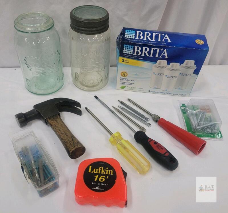 Tools , Jars & Water Filters . See photos