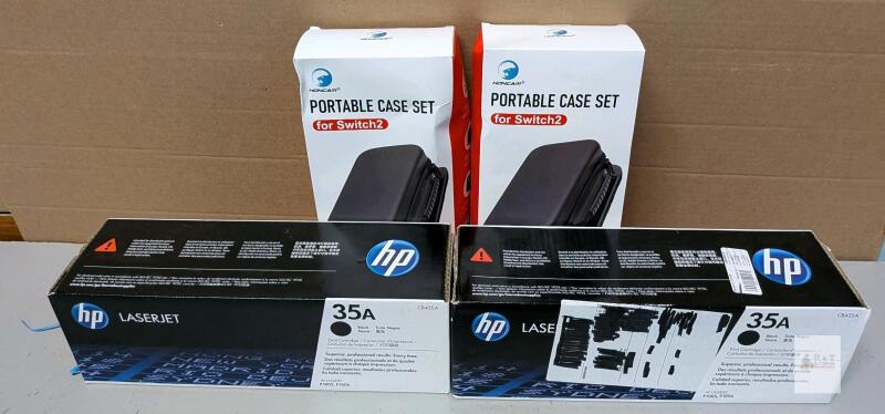 New HP Ink (2) and Switch 2 Cases (2)