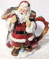 Vintage Coca-Cola Ceramic Santa Clause Pitcher (11" Tall)