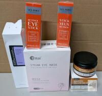 Multi-Product Skincare & Beauty Bundle COSRX Toner, VELAMO Retinol Eye Stick (2), Ditoi Steam Eye Mask (10), EWGCJY Tallow Balm