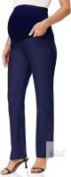 New Size LG Women's Shen&Qege Maternity Pants Cotton Over The Belly Work Pregnancy Pants Stretchy Lounge Wide Leg Trousers with Pockets