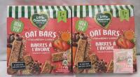 2 New Little Gourmet Oat Bars Strawberry Carrot Flavor 5 in each Box (BB 2026 Sept 17)