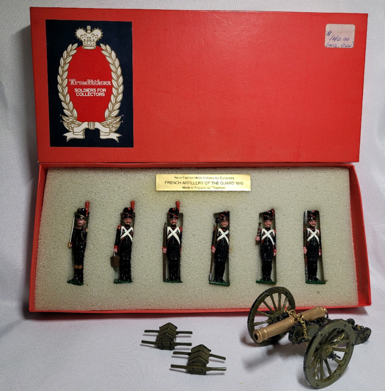 Tradition Miniatures ' French Artillery of the Guard & Cannon ' Toy Soldiers