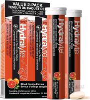 [exp 12-2027] 2 New Hydralyte Electrolyte Tablets | Blood Orange Flavored Electrolytes | Pre-Workout and Post-Workout Hydration Solution to Enhance Performance and Maximize Recovery | (2 Tablets per Serving, 2 Packs of 20, 40 Tabs Total)