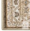 New - DEXI 4ft&times;6ft Washable Area Rug - Stain Resistant Low Pile Carpet with Non Slip Backing, Light Brown . - 2