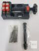 New - 32pc. Pin Vise Hand Drill Kit for Jewelry Making - 0.8-3.0mm HSS Micro Twist Drill, Carving Clamp and PCB Drills, Rotary Hand Press for Resin, Wood, Plastic - 2
