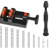 New - 32pc. Pin Vise Hand Drill Kit for Jewelry Making - 0.8-3.0mm HSS Micro Twist Drill, Carving Clamp and PCB Drills, Rotary Hand Press for Resin, Wood, Plastic