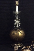 Highly Decorative Table Lamps with Cherubs & Crystals