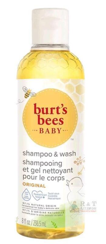 New - Burt's Bees Baby Bee Original Shampoo & Wash - 8oz Bottle .